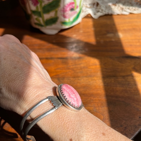 Carolyn Pollack Rhodochrosite Cabochon set in Solid Sterling Silver!  💕 - Picture 6 of 6